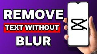 How To Remove Text From Video Without Blur In Capcut