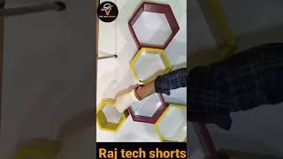 Wall shelf hexagonal shape set of 6 #short #youtubeshort #shelf #homedecor #wallshelf #ytshorts