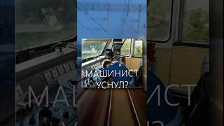 ЧТО БУДЕТ С ПОЕЗДОМ ЕСЛИ УСНЁТ МАШИНИСТ?! #shorts #поезд #train #железнаядорога #railway #машинист