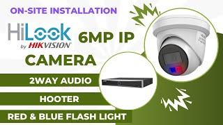 HiLook 6MP IP Camera with Hikvision 8CH NXI NVR installation