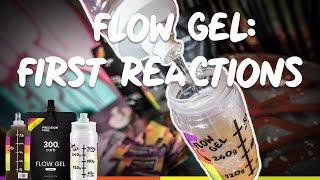 Flow Gel: First Reactions