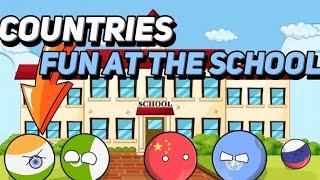 Countries Fun At The School  (Funny+Interesting) #geography #countryballs