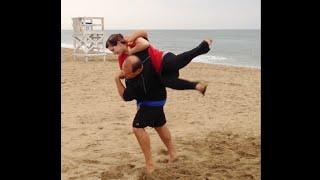 Swing Dance Aerials on the Beach - SwingVirginia