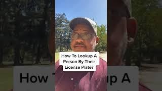 How To Lookup A Person By Their License Plate