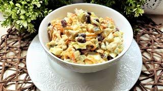 Салат "Пикантный" с копченой курицей - это бомба!