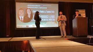 Cameron Moore Of BuildABrand & TiannA Mick Of “T Got Your Keys” On Stage at IS20G 13 - Houston, TX