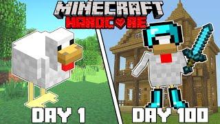 I Survived 100 Days In Minecraft AS A CHICKEN!