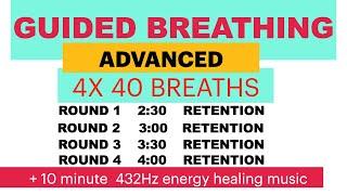 ADVANCED Guided Breathing /Guided by The Iceman Wim Hof ️ + 10 minute energy healing music