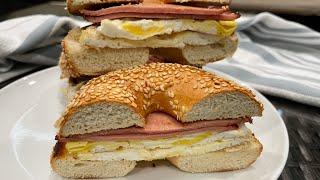 EASY AND SIMPLE FRIED BOLOGNA & EGG SANDWICH AT HOME | How to make Breakfast sandwich