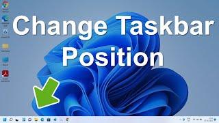 How to Change Taskbar Position in Windows 11