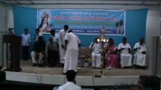 Lighting the Lamp Song at Olari in a meeting with Thrissur Mayor I P Paul on July 15, 2012