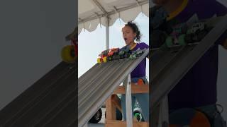 Meekah's Toy Monster Truck Slide!  #shorts