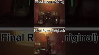 Poppy playtime: Capítulo 3 - Final Bom (Mod) vs Final Ruim (Original) Edit #shorts #poppplaytime