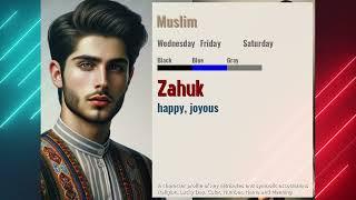 Zahuk name meaning happy, joyous