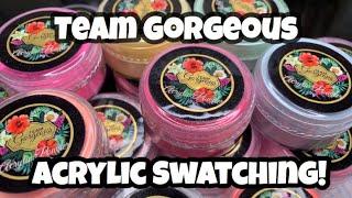 Team Gorgeous Acrylic Swatches! - Part 1