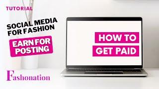 Fashonation How to Get Paid