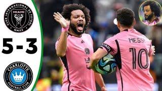 Messi Super Hattrick , Marcelo Debut ️Inter Miami vs Charlotte 5/3 -Highlights & All Goals 2024