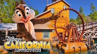 Disney California Adventure Walkthrough & Meeting Chip in Grizzly Peak [4K POV]