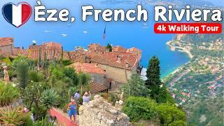  Enchanting Village of Eze, French Riviera | Relaxing 4K Walk Through with Ambient Sounds