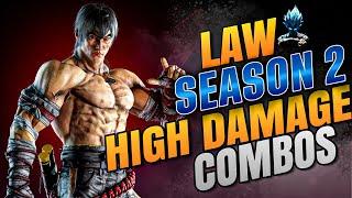 Marshall Law Season 2 High Damage Combos-Tekken 8