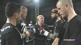 The best fight in NZ this year?  Ask the fighters. Tag team action from TMT Fight Night.