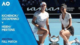 Kichenok/Ostapenko v Hsieh/Mertens Full Match | Australian Open 2024 Final