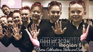 Cheers, Celebrations, Sticks and Salutes of 2024 | Best of Region 5 Gymnastics Highlights