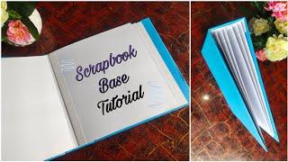 8 × 8 Inch scrapbook base tutorial | scrapbook base making|