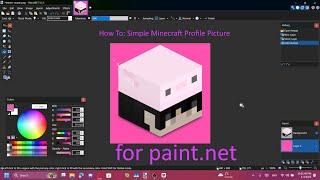 How To: Simple Minecraft Profile Picture for paint.net