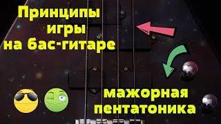 Принципы игры на Бас Гитаре Мажорной Пентатоники