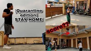 A day in life |quarantine edition|basketball trickshots| Lujaw Tuladhar