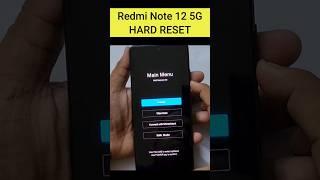 Redmi Note 12 Pro 5G Hard Reset