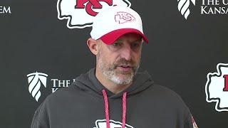 Chiefs offensive coordinator Matt Nagy met Thursday with the media