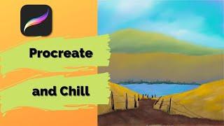 Procreate Painting Live with Chill Music PART ONE