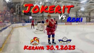 Jokerit Helsinki vs Roki Rovaniemi. Kerava 30.9.2023. Mestis , Eteläpääty , Oldchiefs , 4K