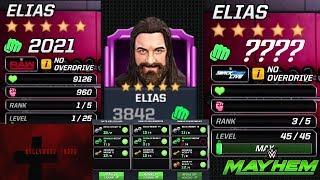 WWE Mayhem - 5 Star Elias Rank 1 Level 1 to Rank 3 Level 45