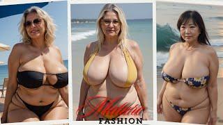 Glamorous Over 60: Stylish Plus Size Bikini Haul For Mature Curvy Women 