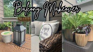 Small Apartment Balcony Makeover | Renter Friendly Patio Decorating Ideas