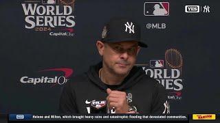 Aaron Boone on the Yankees' loss in the second game of the World Series