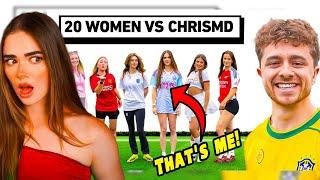 Rose Reacts to Herself in 20 WOMEN VS 1 YOUTUBER: Football Edition!