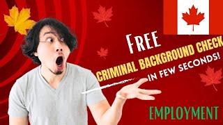 How you can apply police background check in canada within few seconds