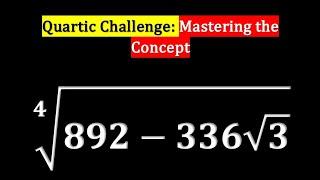 Fourth Root - Quartic Challenge - Can you solve this? #quartic #jeeproblems #education #learnmath