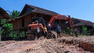 Rent an Excavator to Level the Garden of a Newly Purchased House | Family Farm