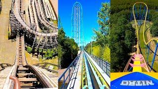 Six Flags Great Adventure Roller Coasters! 10 Awesome Front Seat POVs!