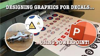 Designing graphics for scale model water slide decals ... using PowerPoint!