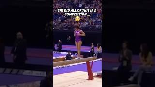 I Think She Had Beam Anxiety #gymnastics #beam #funny