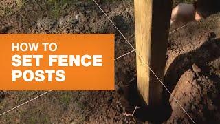 How to Install Fence Posts Step-by-step | The Home Depot Canada