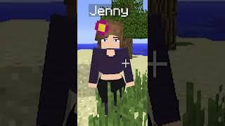 I survived 100 days w/ Jenny #shorts  #memes #jennymodminecraft