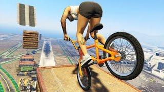 GTA 5 EPiC BMX STUNTS Race #8 (GTA 5 PC Stunts)