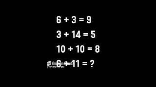 #maths #mathpuzzle #quiz  #timeattack #numberquiz #number #mensa #mensaquize #숫자퀴즈 #숫자문제 #두뇌게임 #멘사퀴즈